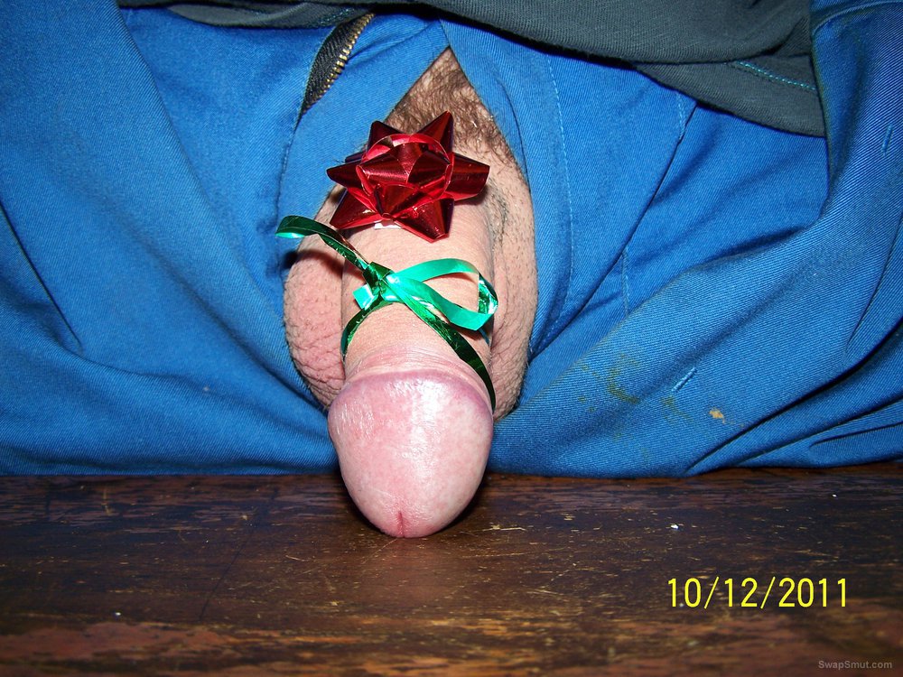 christmas cock present wrapped for you
