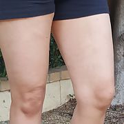 Sexy MILF thighs and legs of my amazing wife
