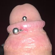 Pics of my pierced cock, took piercing out, should I put it back in