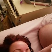 Covering my sexy wife's face with my cum