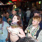 Mardi Gras lovelies baring all public exhibitionist flashers boobs